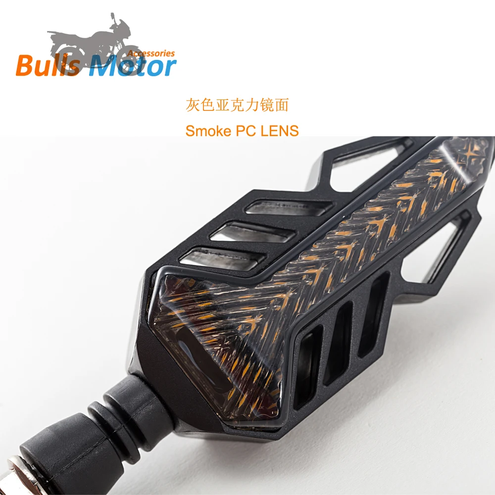 Sprite Beast style 12v motorcycle modified turning signals light Flowing water style Super bright waterproof Amber led turn lamp