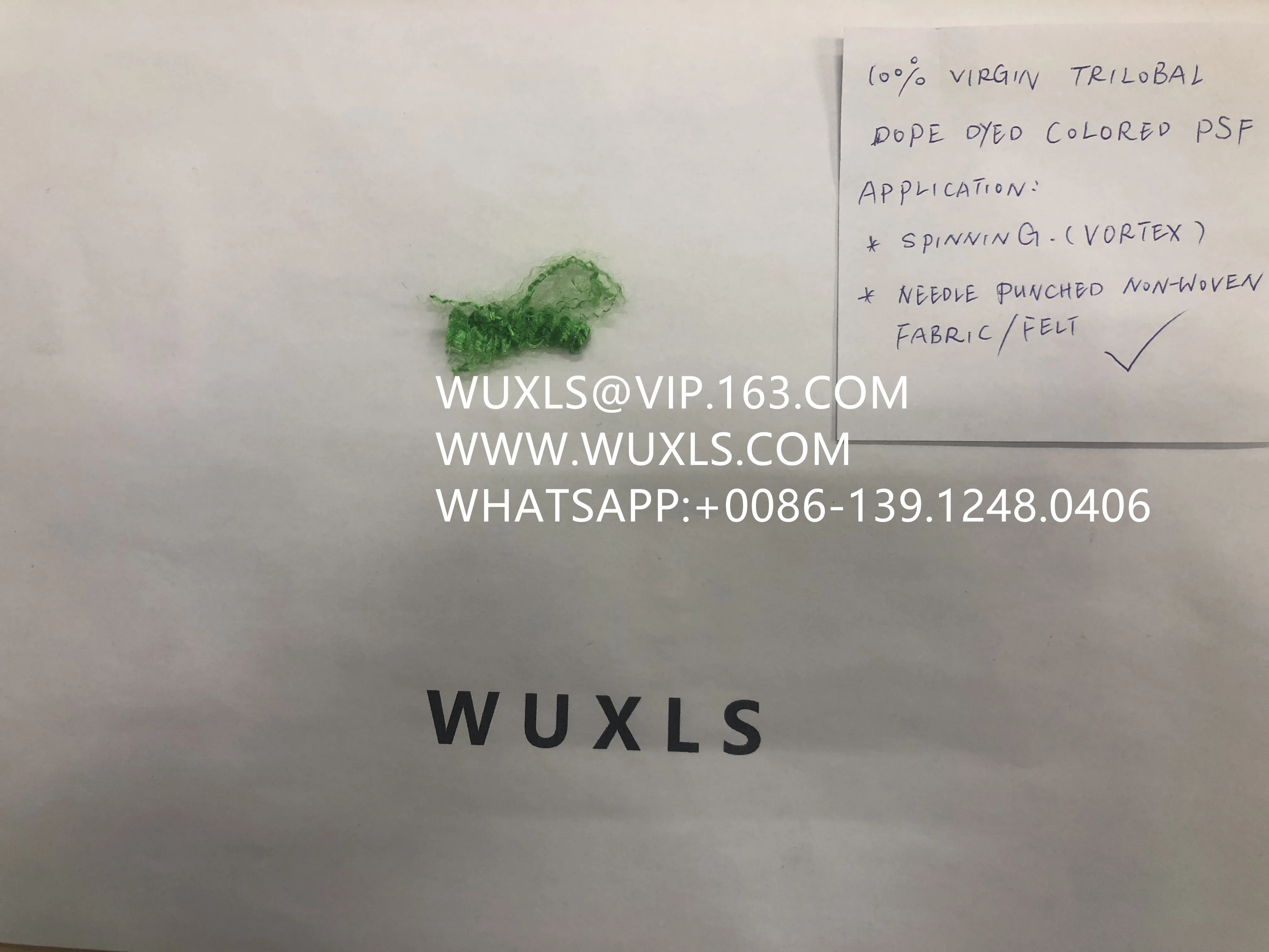 Трехслойное Полиэфирное штапельное волокно psf цветное для вихревого спиннинга и иглопробивного нетканого полотна