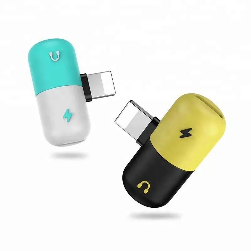  Shenzhen Factory 2 в 1 Мини адаптер форме таблетки для iPhone