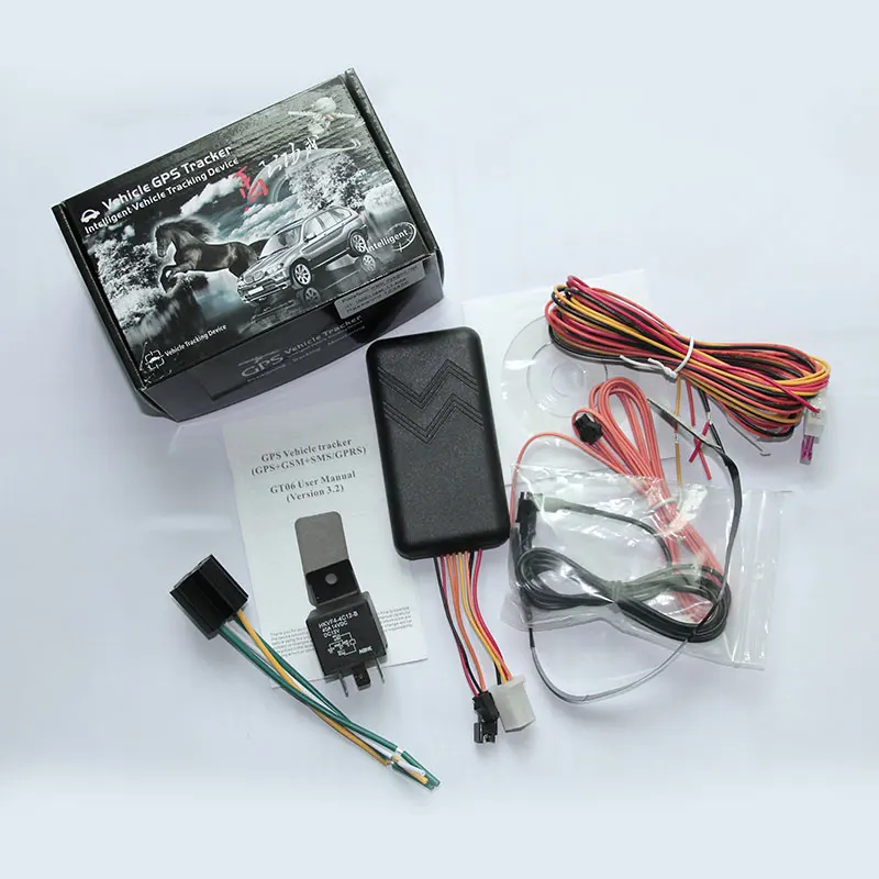 Wholesale  Guaranteed 100% 4 band car GPS tracker vehicle tracker GT06 high speed platform android IOS APP