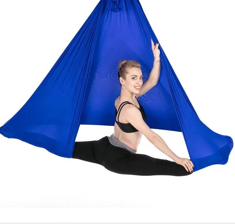 Aerial Yoga Hammock - Premium Yoga Hanging Sling Aerial Pilates Nylon Fabric Antigravity Flying Yoga