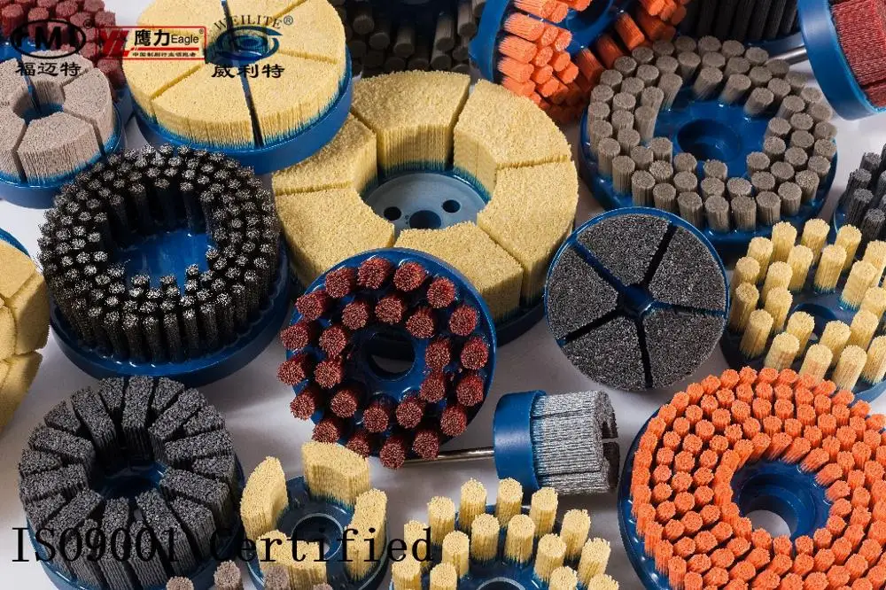 FMT ZJK07 Deburring Polishing and Cleaning Ceramil Abrasive Wire  Disc Brushes