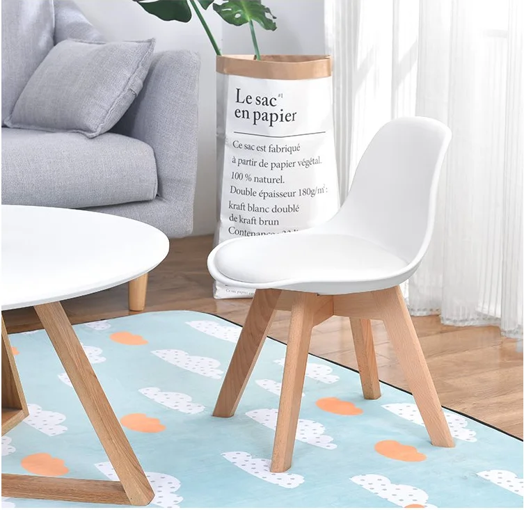soft cushion plastic tulip leg  kids study chairs