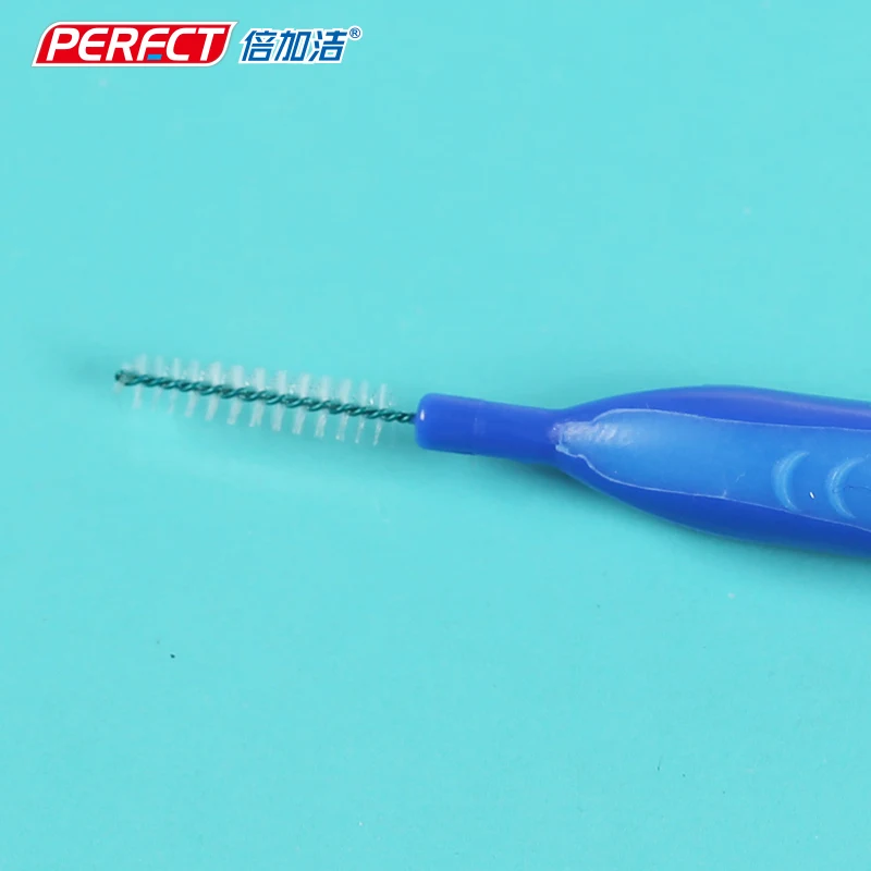 Orthodontic Dental I-shape Interdental Brush with Cap Adults