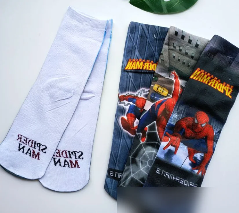 Детские носки для мальчиков и девочек, Мультяшные длинные носки для детей, милые Дышащие носки