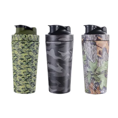 25oz Single Wall Stainless Steel Custom Protein Shaker Bottle With Scale