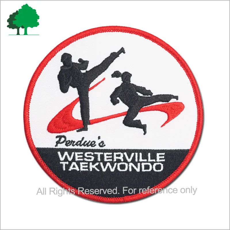 Direct factory custom high quality cheap taekwondo patches