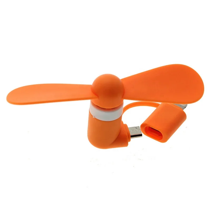 
Portable rechargeable 2 in 1 cell phone air cool Mini usb Fan for iPhone for Android phones 