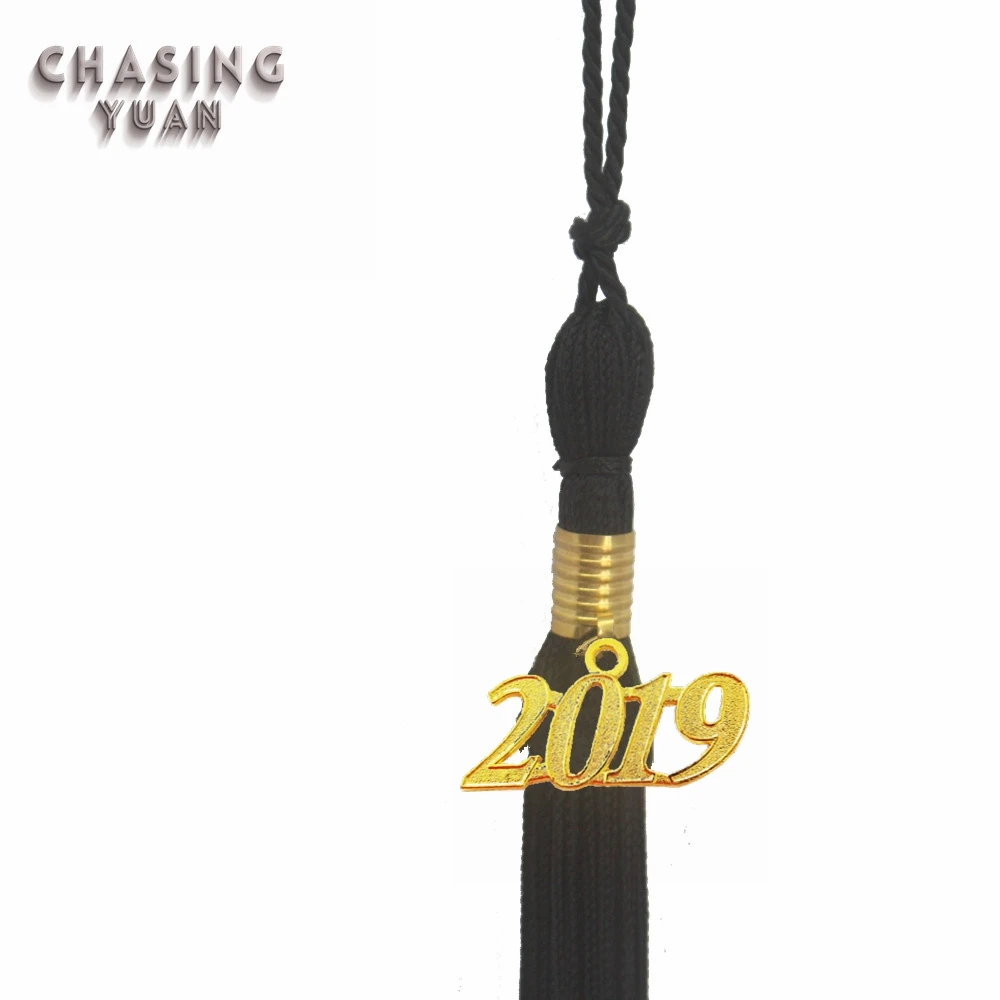 2019 Matte Black Kids Graduation Cap with Tassel