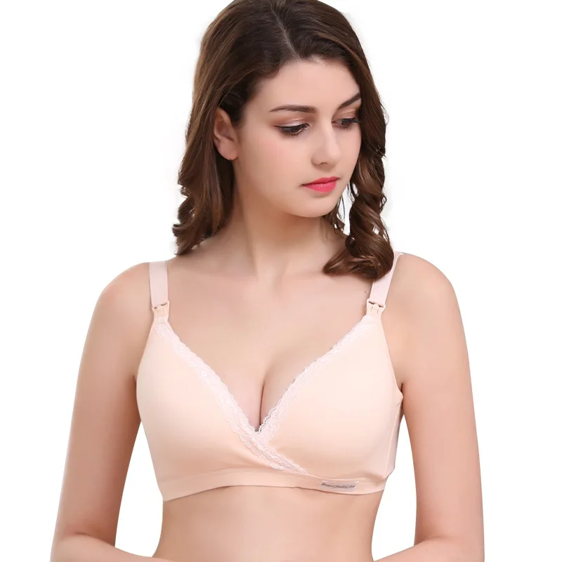 
Wholesale Women Cotton Plus Size Breastfeeding Pumping Maternity Nursing Bra 