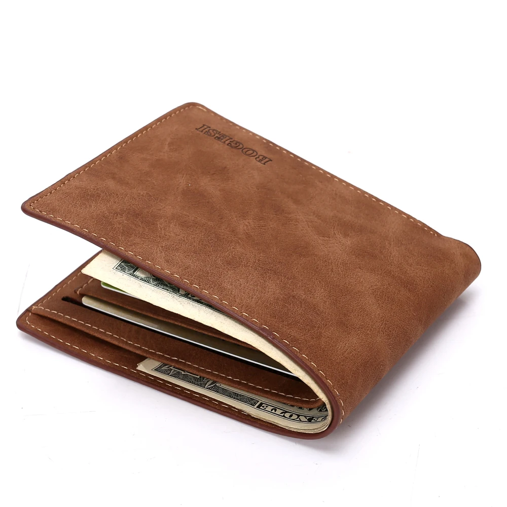 Лидер продаж, Модный высококачественный прозрачный тонкий мужской кошелек из искусственной кожи, кошелек на весь год