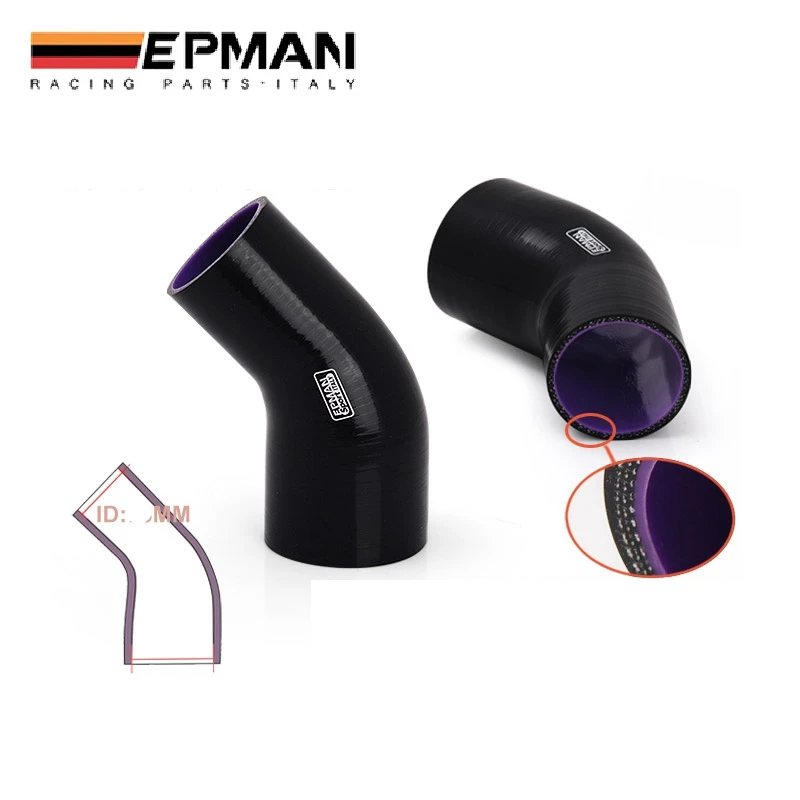 
EPMAN 4 Ply 45 Degree Silicone Reducer Hose Intercooler Turbo Intake Pipe Coupler Hose Universal For Honda For Subaru  (62071032586)