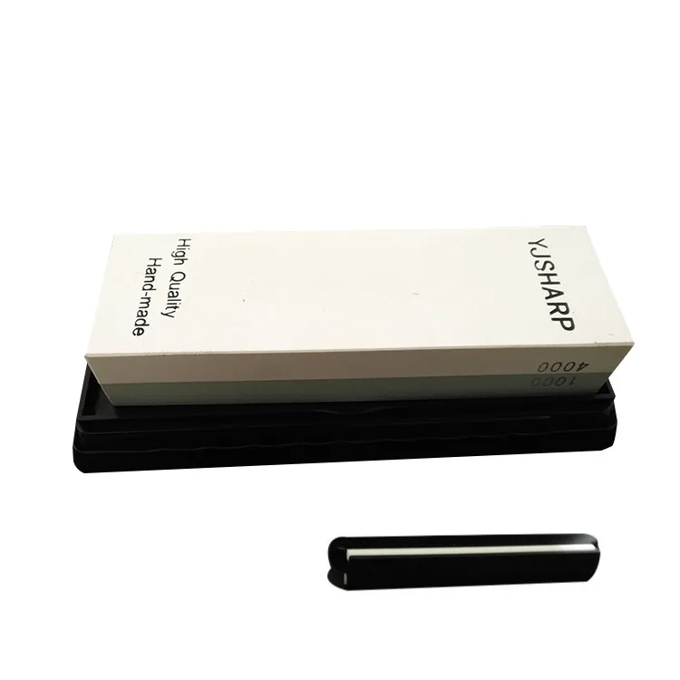 Sharpening stone whetstone 1000/4000 in white blue color sharpening stone grit for kitchen knives