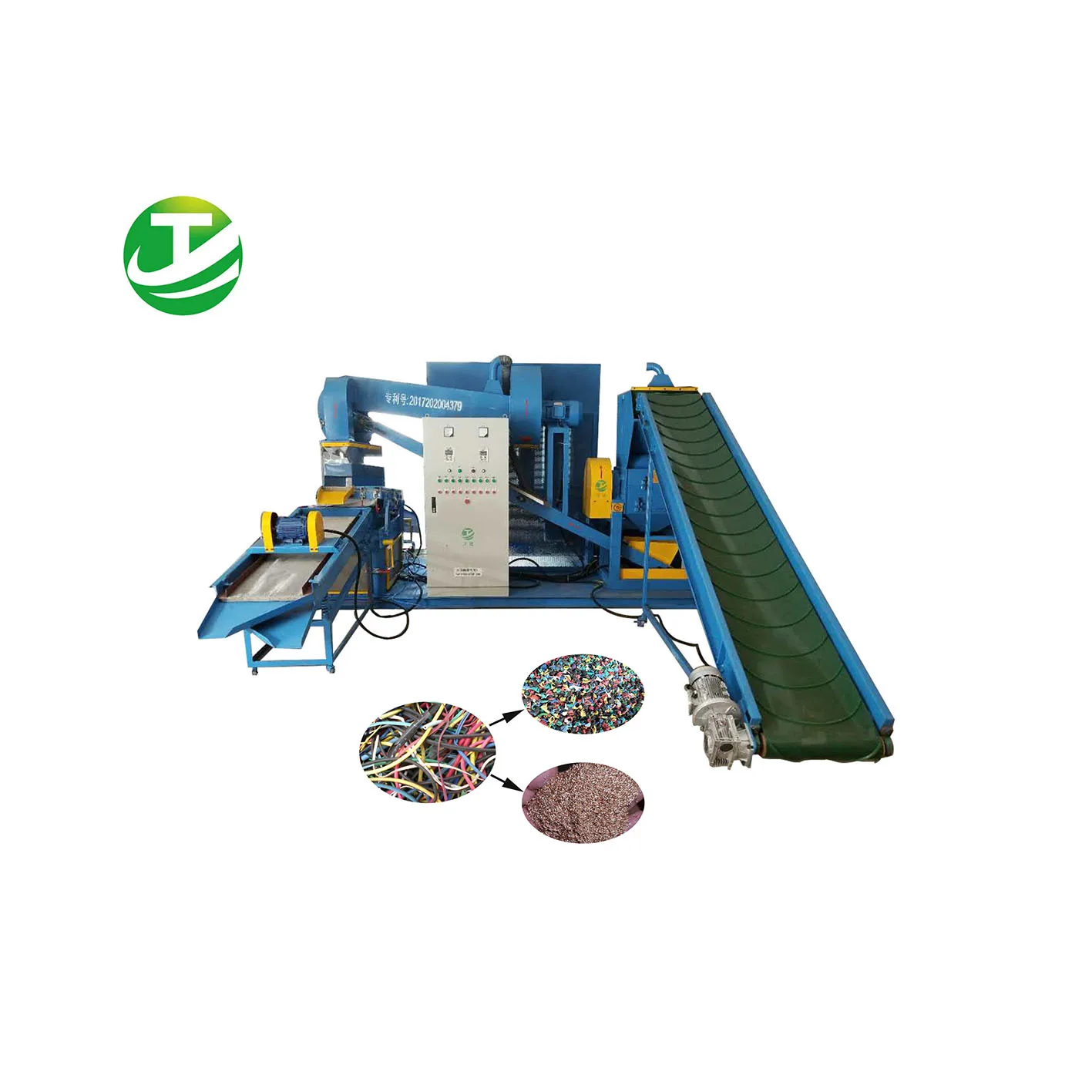 
Automatic used copper cable granulator 