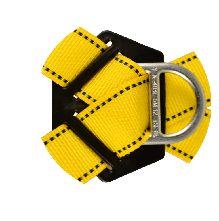 Adjustable fall protection full body safety harness with double lanyard construction