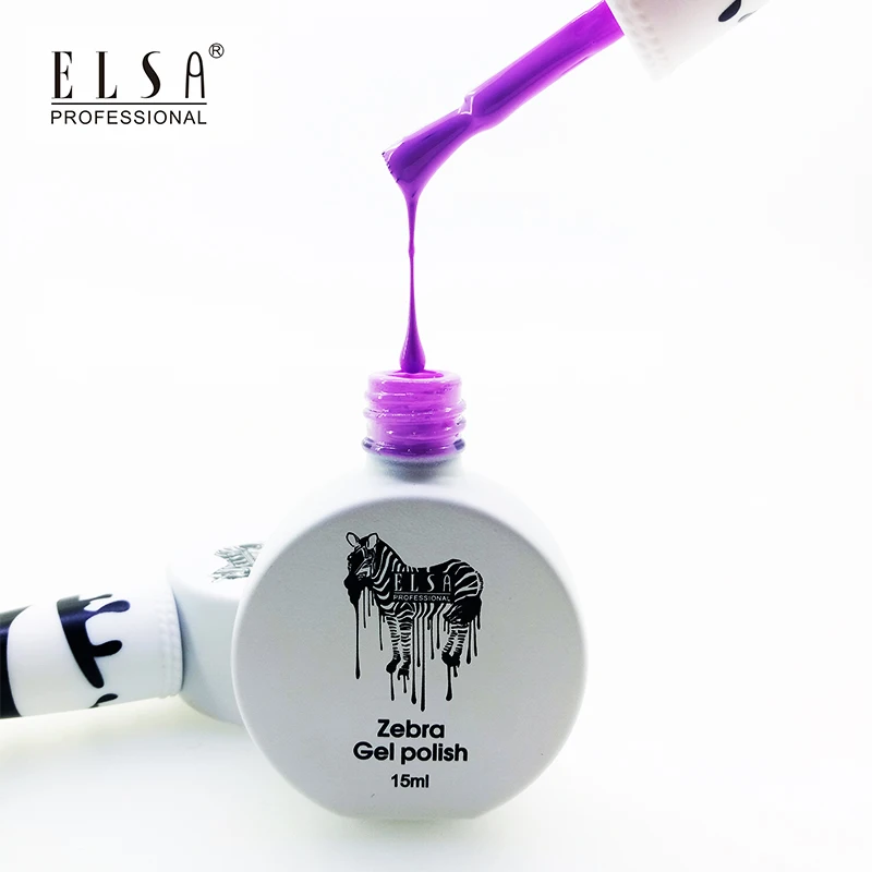 Elsa Free sample Lacquer Nail UV LED Gel Zebra Gel Polish Ship from Russian