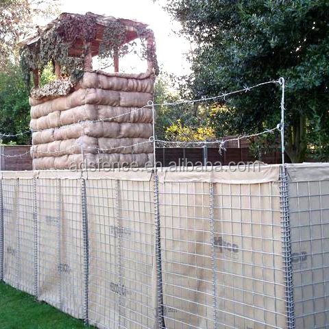 Тяжелая коробка Gabion используется как барьер HESCO