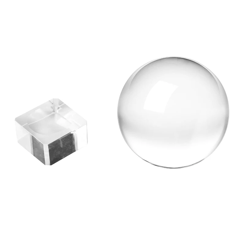 Hot sale 100mm Fengshui style K9 glass clear crystal sphere ball with stand