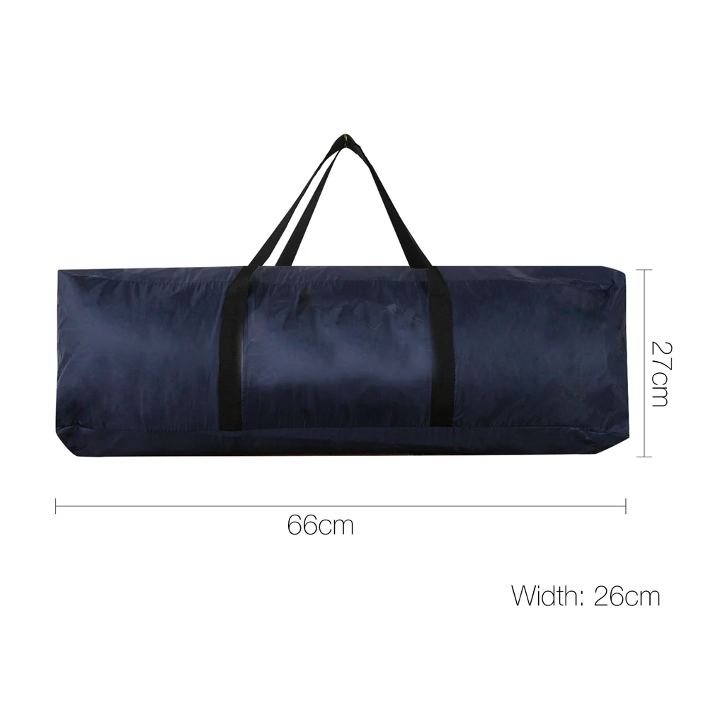 12 Person Canvas Dome Camping Tent  Navy  Grey