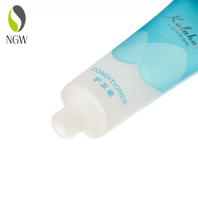 Printing LOGO PE Tube Hotel Set Shower Gel Body Lotion Conditioner Empty Plastic Tube Cosmetic Packaging Tube