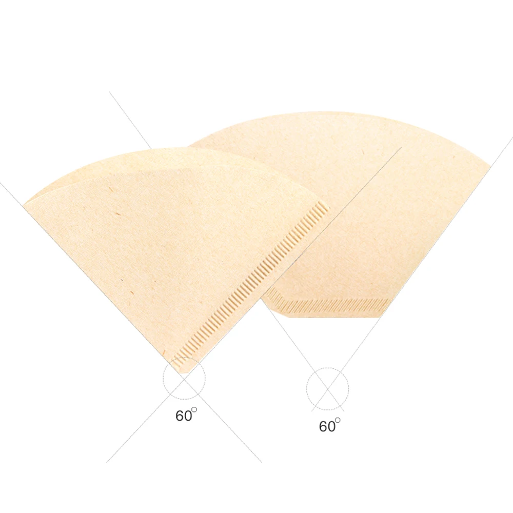 
Ecocoffee V60 Coffee Filter 100pcs Per Bag Paper Filters 1-4 cups Counted Percolator Coffee Maker 