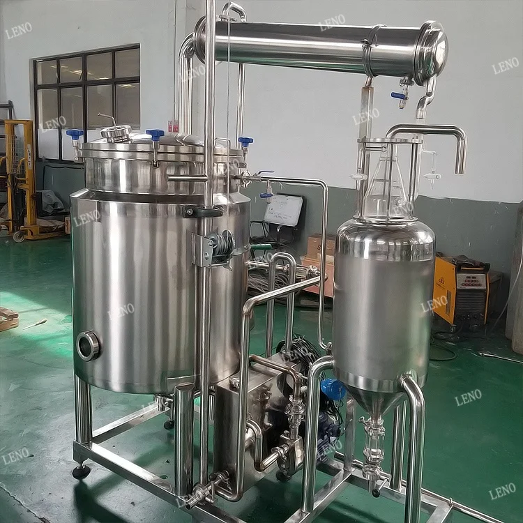 Stainless steel extractor de aceites esenciales