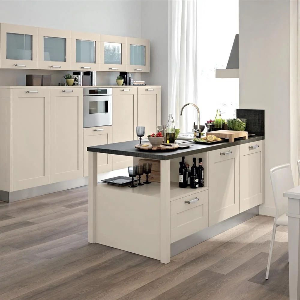 Новая модель изогнутых кухонных шкафов Vermonhouzz современный дизайн опытный поставщик из Китая