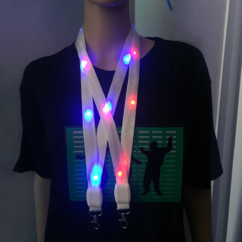 Изготовленные на заказ с дистанционным управлением Led печать нейлон мигающие шнурки с логотипом для K-pop концерт вентилятора встречи веселить светодиодный шнурков для светодиодной осветительной
