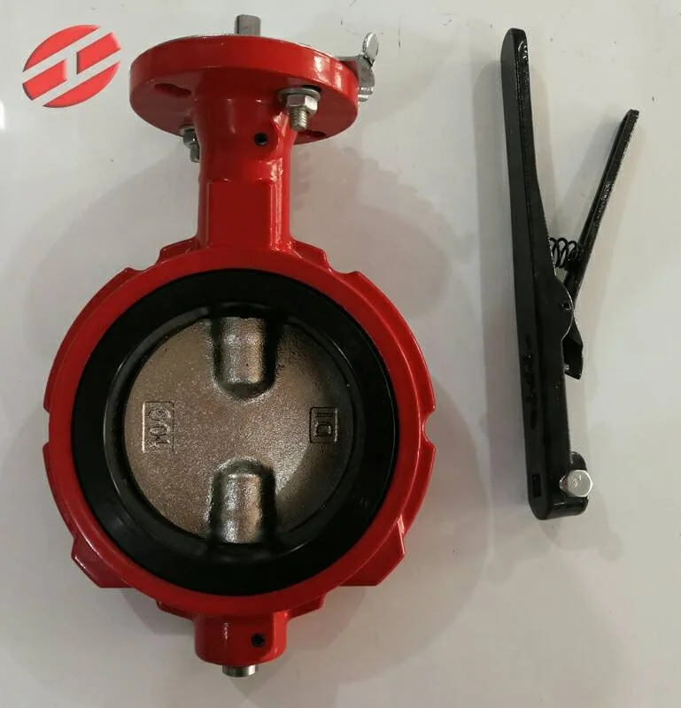 DN300 ANSI 150 Ductile Iron Body  NBR/EPDM/PTFE  Seat  Wafer Butterfly Valve for water oil gas