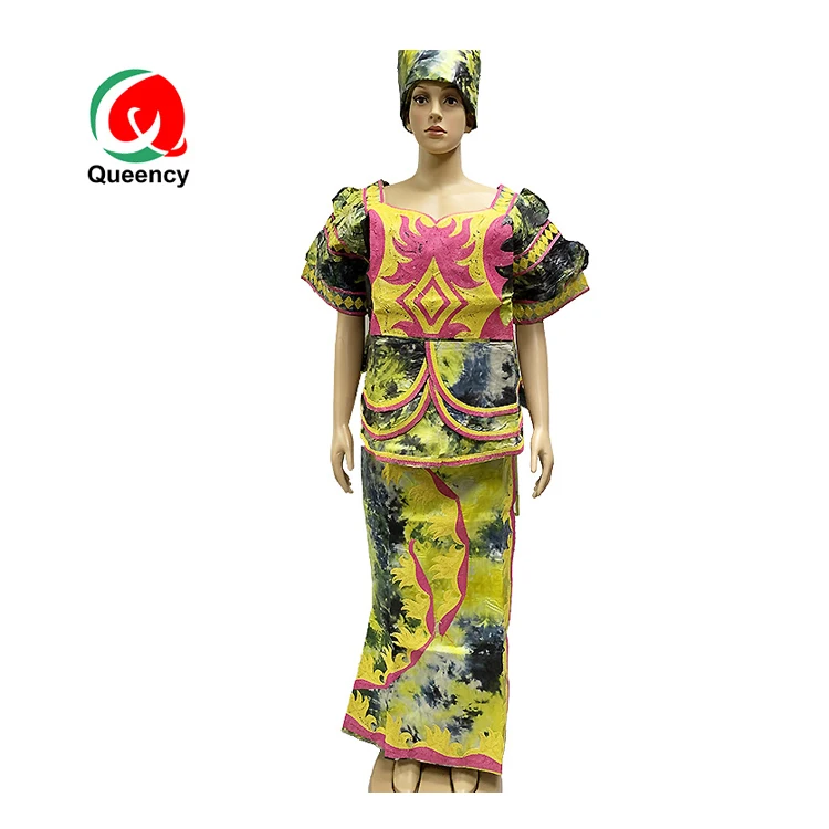 HD New Arrival Top Fashion African Bazin Clothes, Women Ankara traditional dress