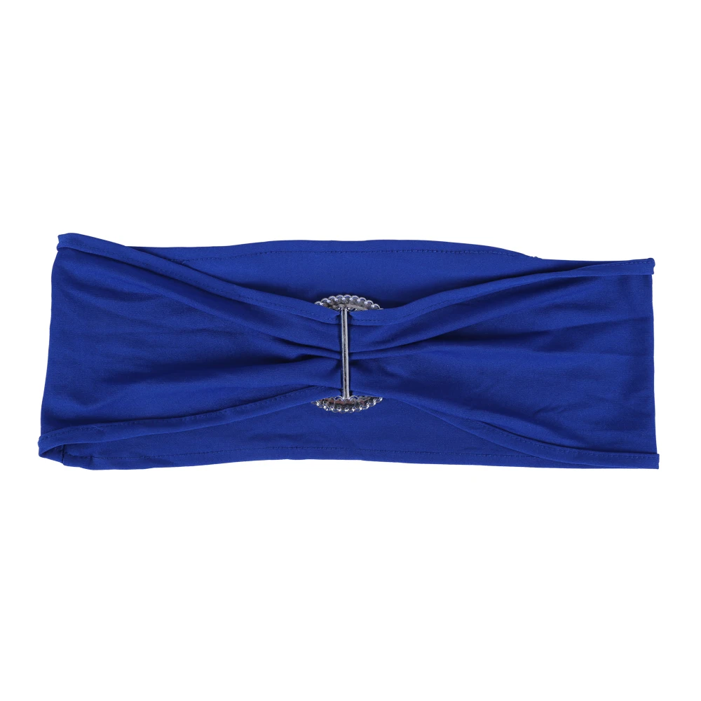 
Wholesale Wedding Chair ties Decoration Lycra Spandex Chair Band With Round Buckle For Wedding Banquet 