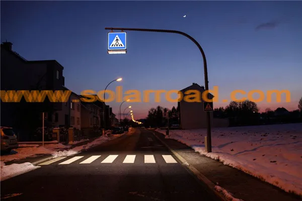 SOLARROAD RS-723-2 side DC 12V Traffic LED Guidance Light Pedestrian Sign