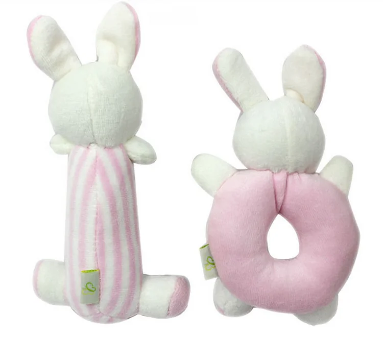 
china toys export plush baby rattle rings toy 