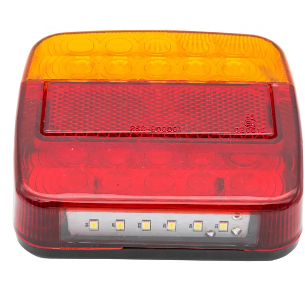 
European Type Square LED trailer tail light for RV Boat Trailer and Truck 
