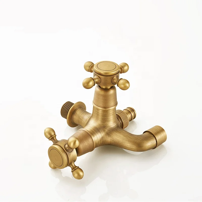 Classic Antique Brass Bathroom Shower Faucet Set with Muslim Handheld Bidet SF422