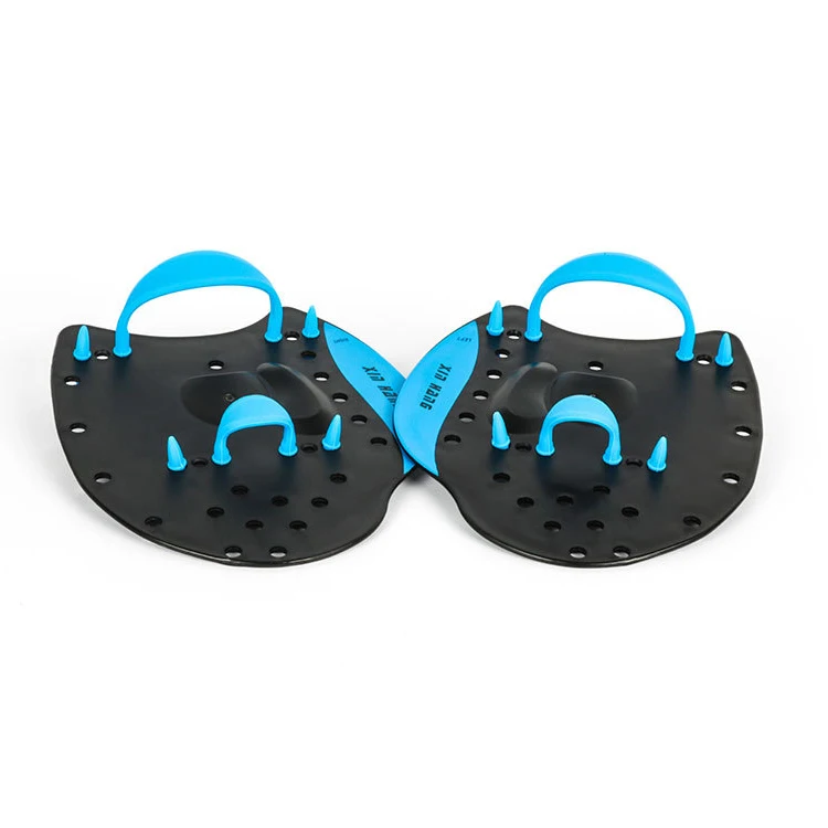 Silicone Swimming Hand Flipper Swim Training Finger Webbed Gloves Fins Paddle