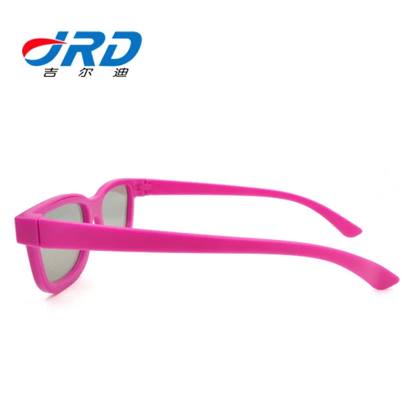 
Kids Pink Color Make Polarized Passive 3D Glasses for Normal TV 