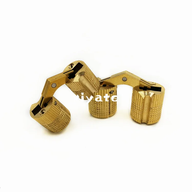 Hot selling Cabinet Door Invisible Brass Concealed Cylinder Barrel Hinge for Wooden Box