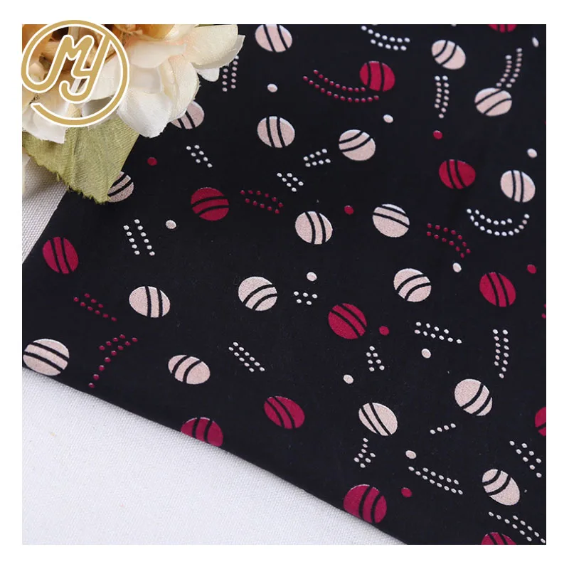 
 Высококачественные готовые товары, ткань с принтом в горошек, 100 вискоза, искусственный шелк, индийская ткань для платья  