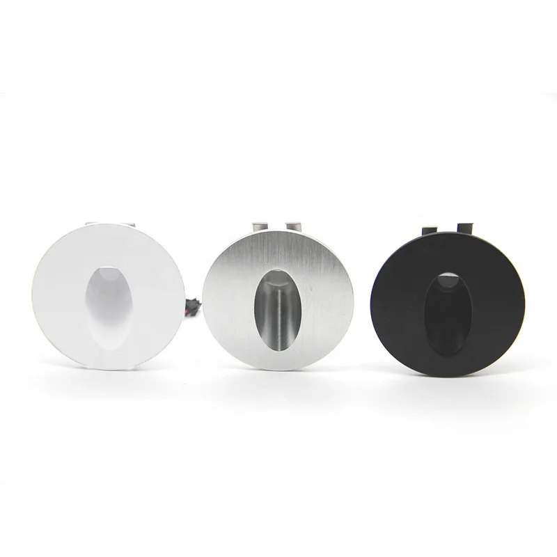 Factory price indoor corridor aluminum 3W  recessed round led cob stair step led light