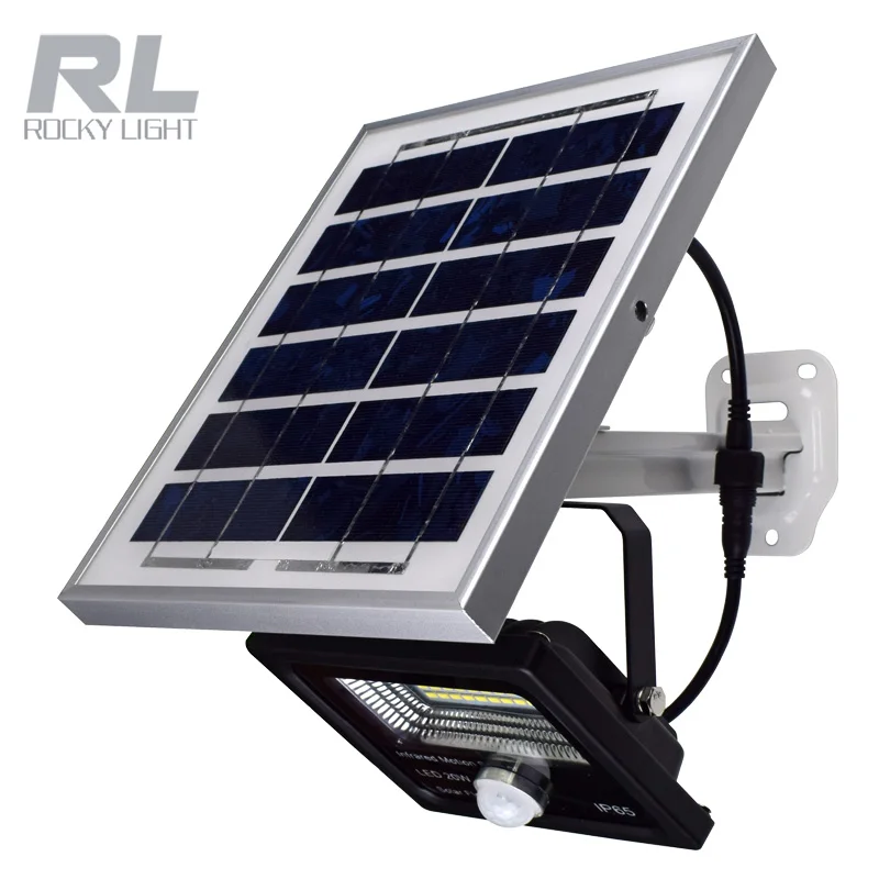 
Outdoor 20W Solar panel outdoor LED solar floodlight with PIR sensor 