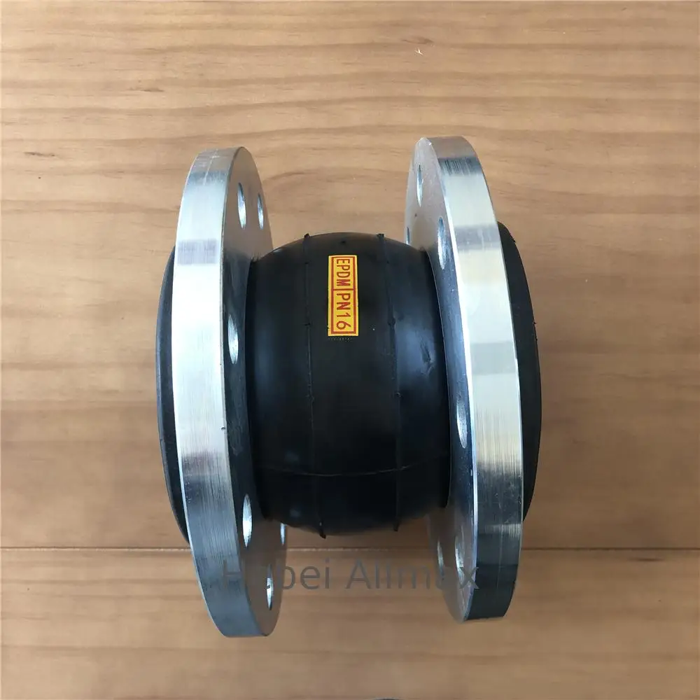 Гибкая Фланцевая стальная Соединительная муфта большого размера для трубопровода, Антивибрационная резиновая муфта с одним шаром