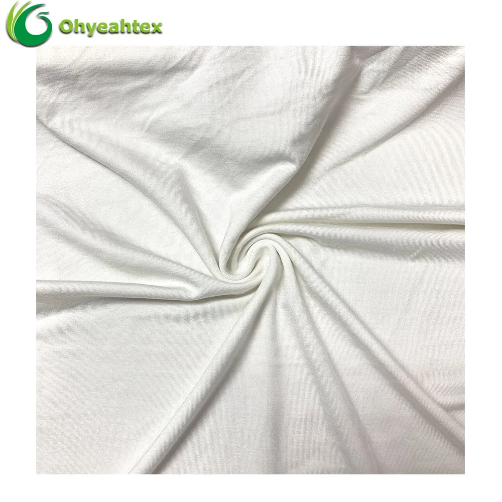 
Eco-friendly and Breathable Knit 100% Bamboo Jersey Natural Bamboo Fabric For Newborn 