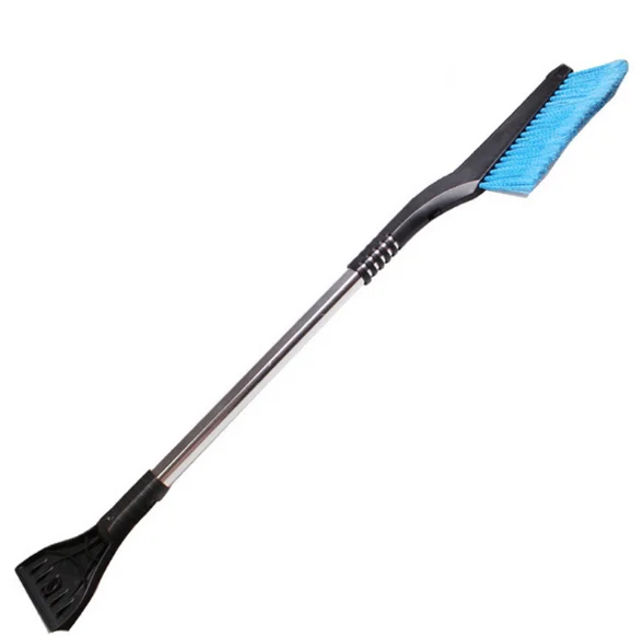 Telescopic Aluminum Pole Car Snow Brush With Ice Scraper car brush