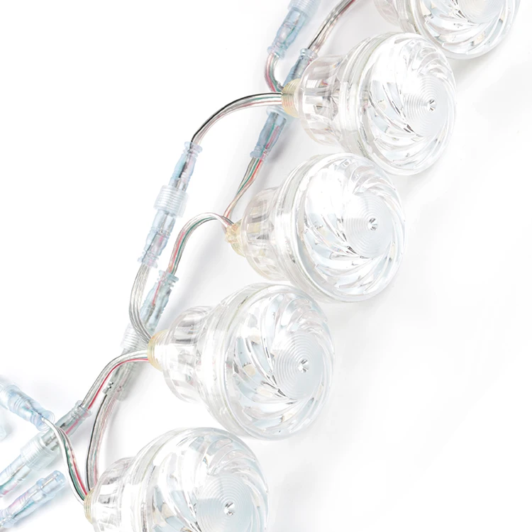 60mm DC24V 6018 Cabochon Led Fairground Decoration Rgb Pixel Led Lights