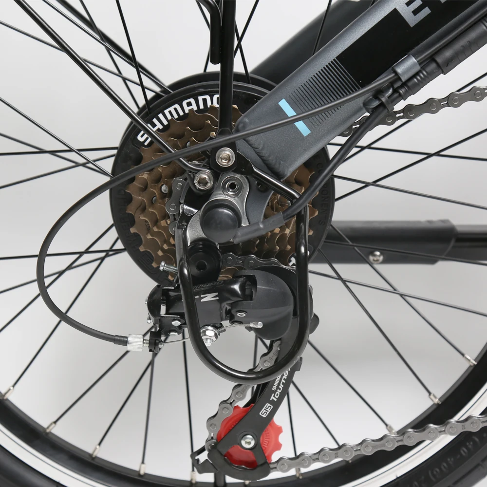 TXED Electric Foldable Bicycle 20 Inch E-bike 6 Speed Mini Bike