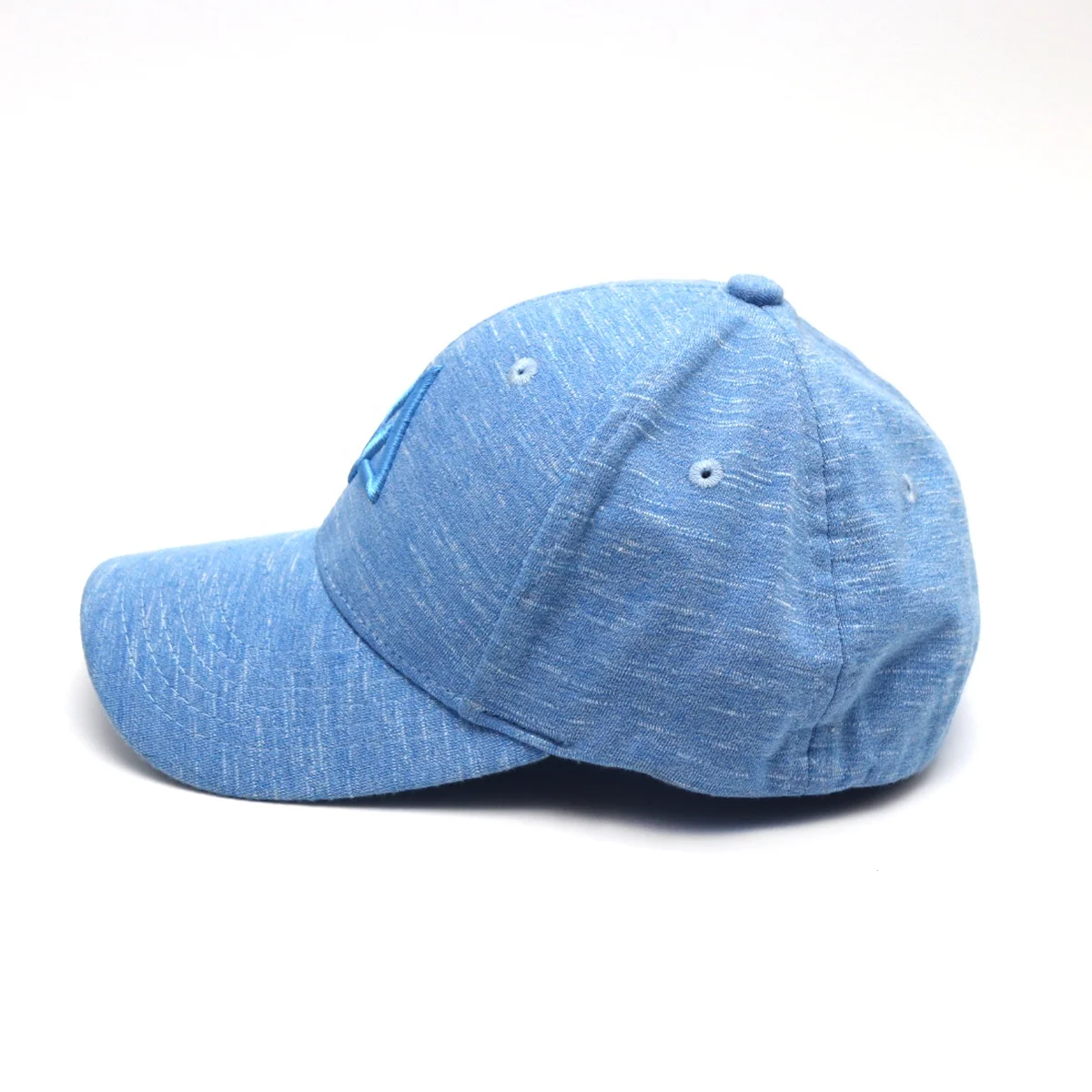 Fashion  Herringbone Fabric  Elastic Custom 3D Embroidery  Fitted Sports Hats Baseball Caps