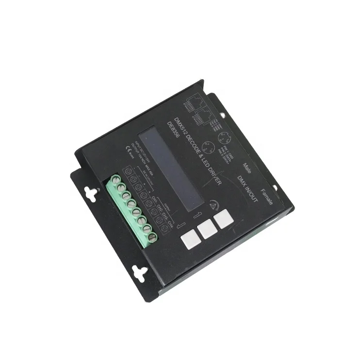 Manual Switch XLR-5PIN RJ45 DMX LED Dimmer DMX 512 Decoder RGBW