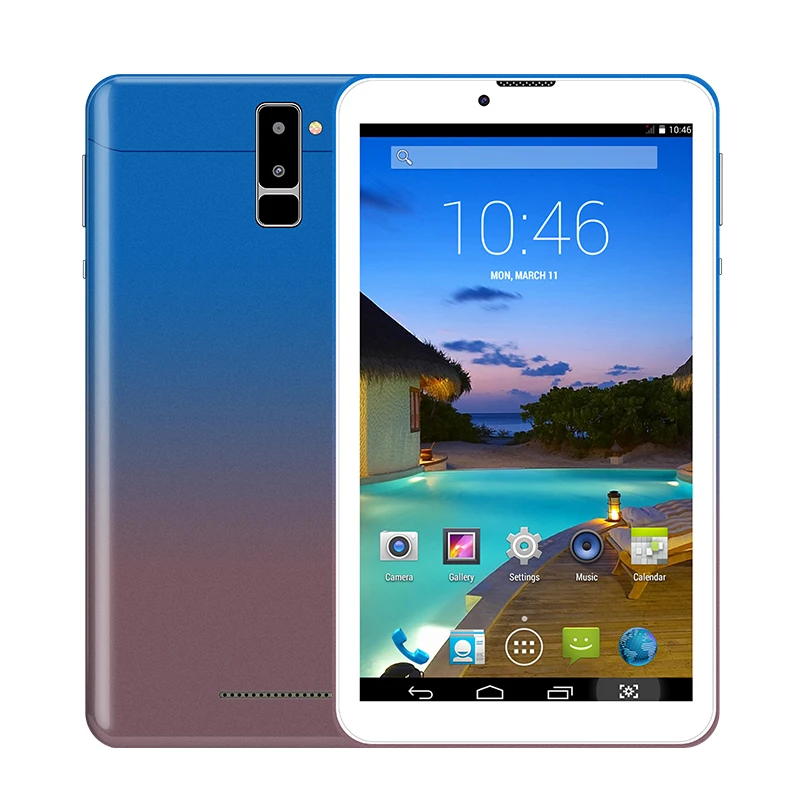 
7 inch 1024*600 Tablet PC MT6582 Quad Core Android 4.4 Dual 3G Phone Tablets With Wifi GPS 