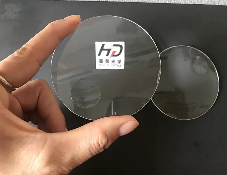 Plastic magnifying glass diameter 75mm biconvex optical lens
